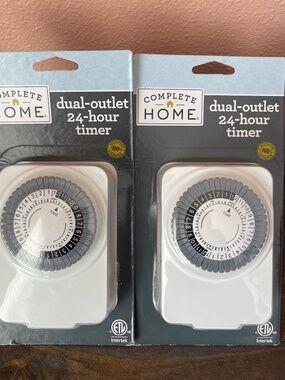 Complete Home Dual-Outlet 24-Hour Timer_Set of 2